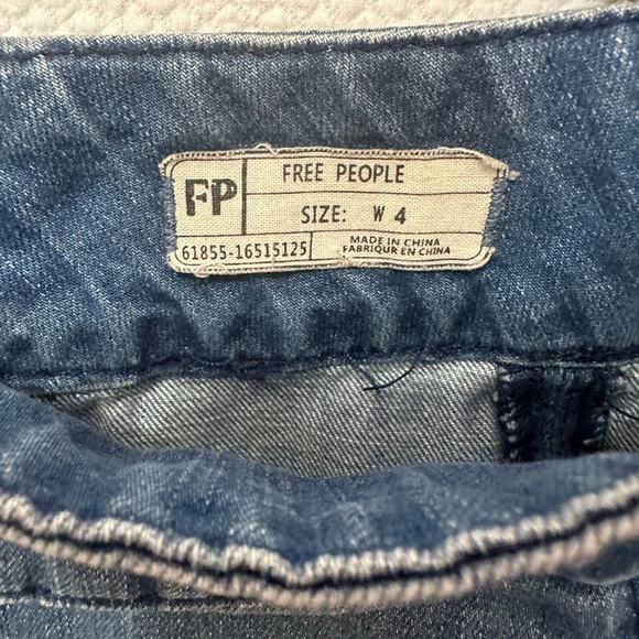 Free People Zip to It Denim Mini Skirt - Picture 6 of 7